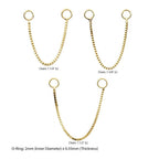 Invictus | 14k gold | Gold Box Chain with Rings