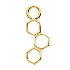 Invictus | 14k gold | Honeycomb Charm