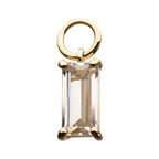Invictus | 14k gold | Prong Set Baguette Charm | CZ