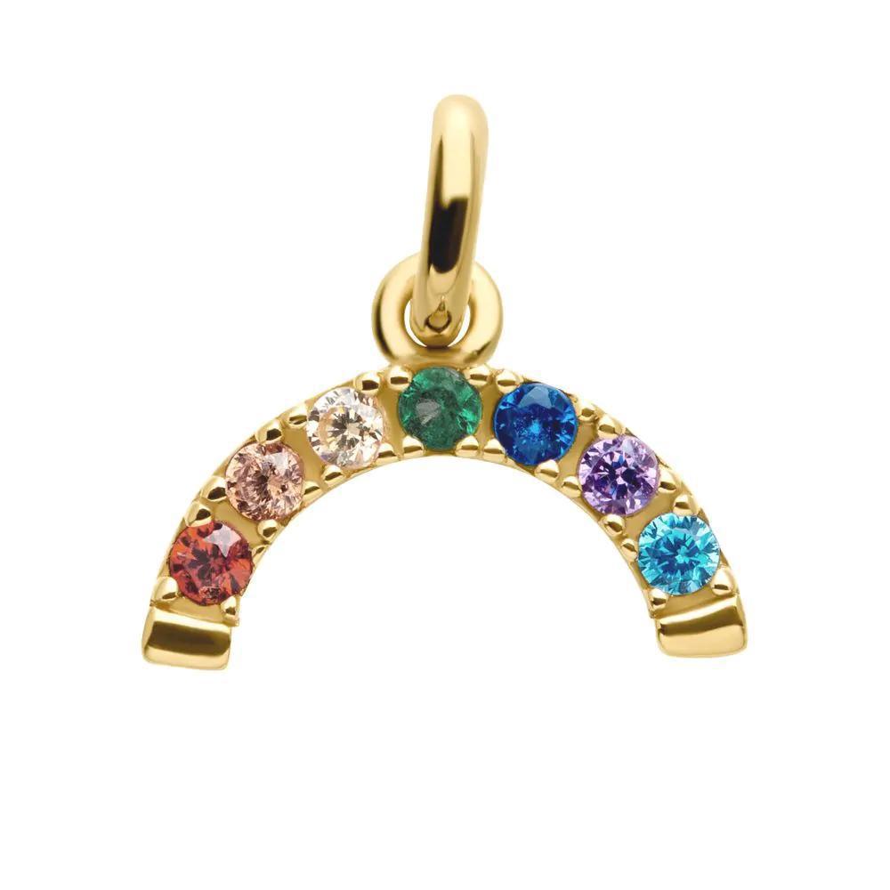 Invictus | 14k gold | Rainbow Arch Charm | CZ