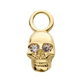 Invictus | 14k gold | Skull Charm | CZ