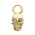 Invictus | 14k gold | Skull Charm | CZ