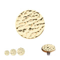 Invictus | 14k gold | 14g Dermal Top | Hammered Disk
