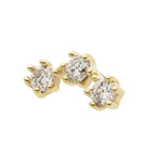 Invictus | 14k gold | 3 Cluster w/ 6-Prong Setting | Lab-Grown Diamond