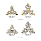Invictus | 14k gold | Pronged Trinity | Lab-Grown Diamond