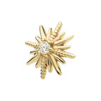 Invictus | 14k gold | Sunburst with 6-Prong Lab-Grown Diamond | Lab-Grown Diamond
