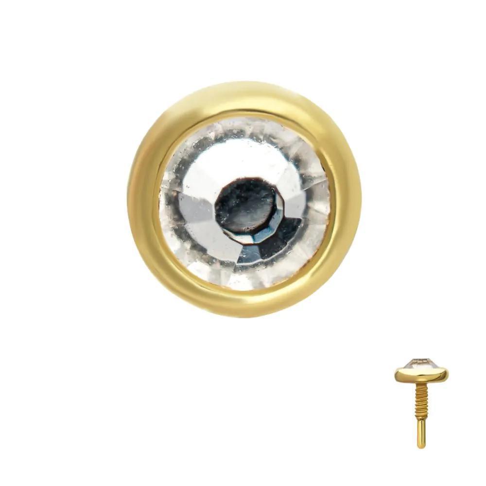 Invictus | 14k gold | 2mm Bezel | CZ
