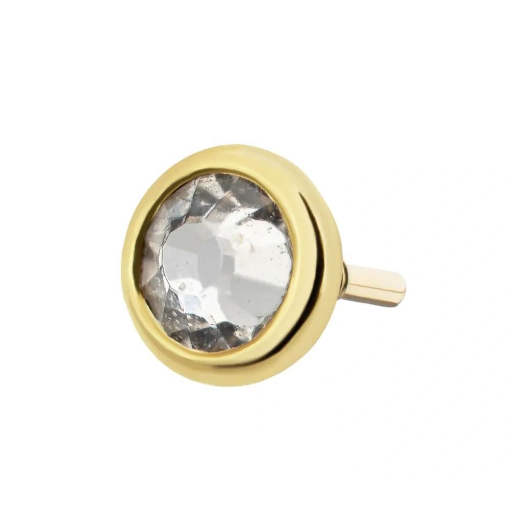 Invictus | 14k gold | 2mm Bezel | CZ