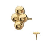 Invictus | 14k gold | 4-Bead Top