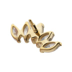 Invictus | 14k gold | 5-cluster Fan | CZ