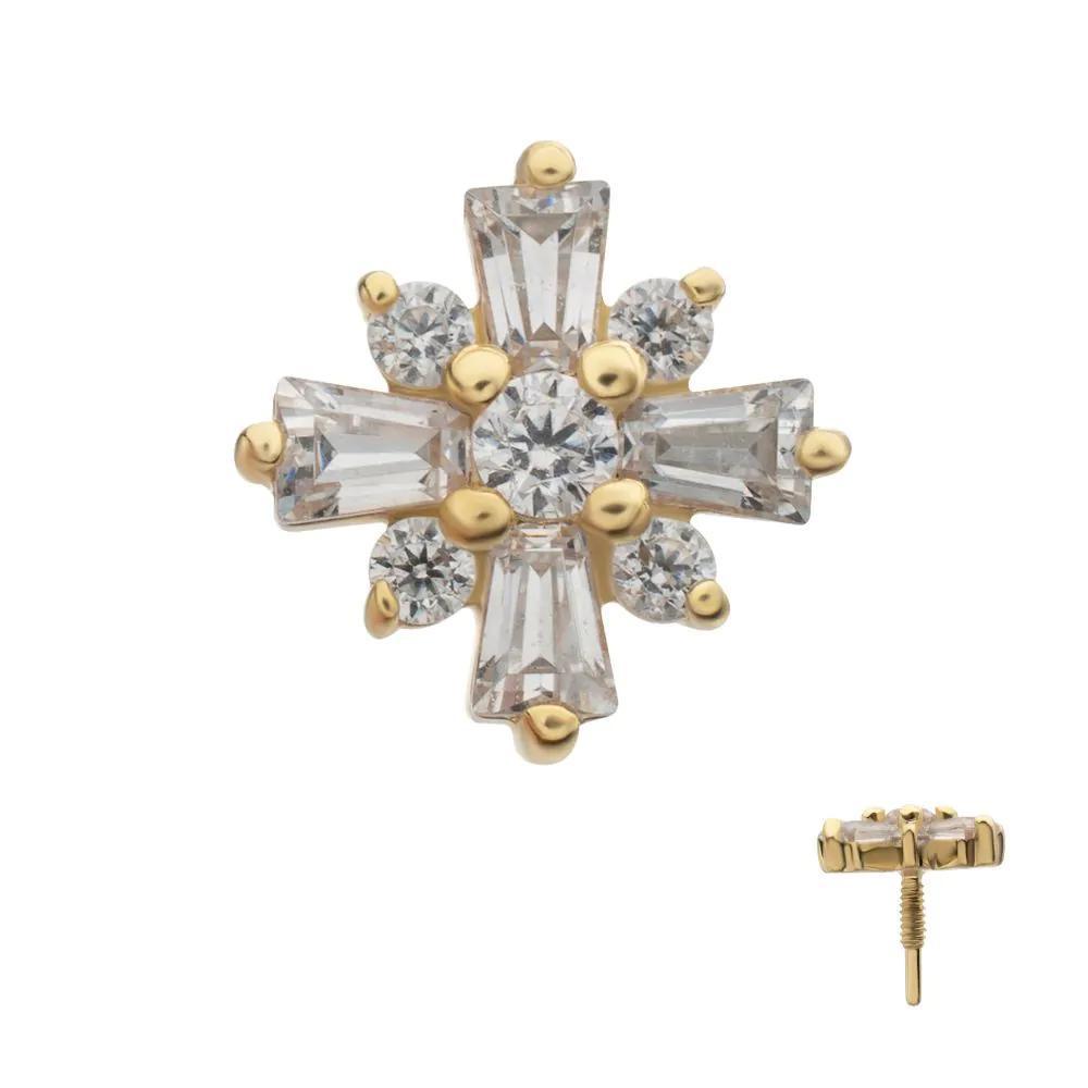 Invictus | 14k gold | Celestial Cluster | CZ