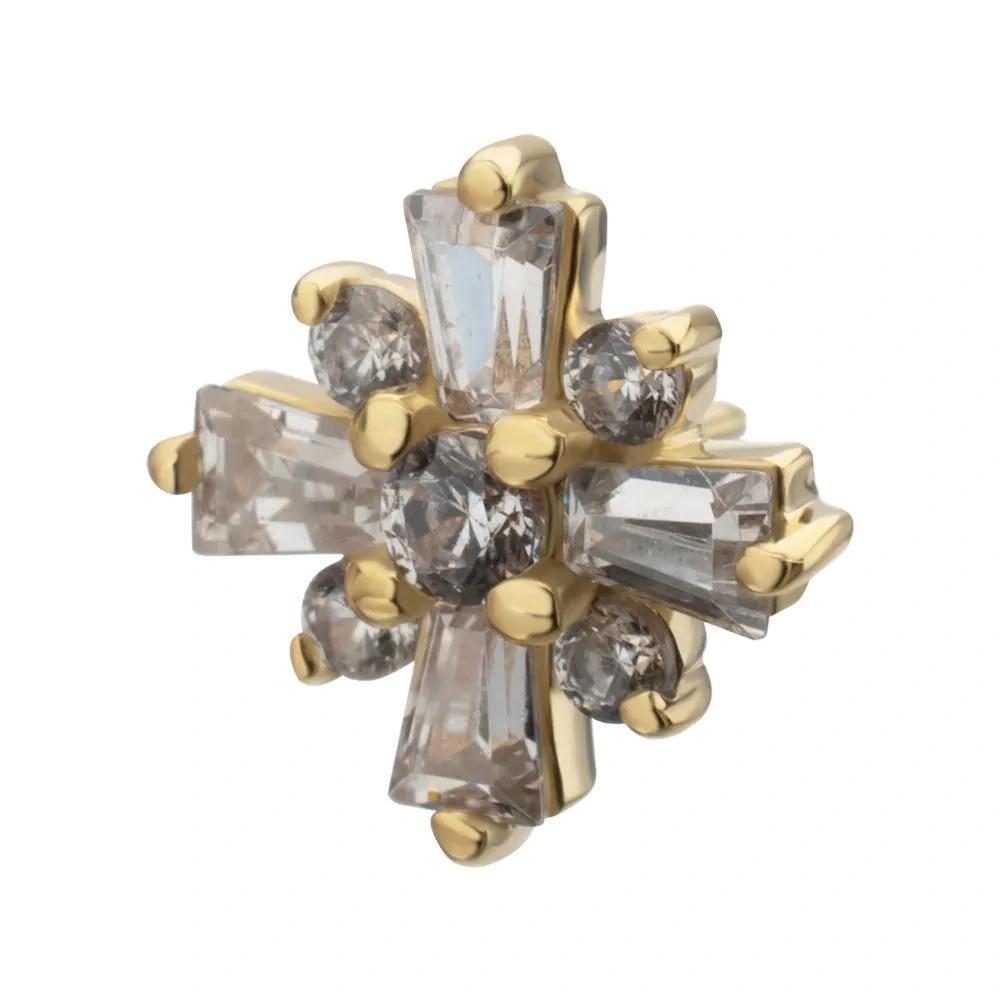 Invictus | 14k gold | Celestial Cluster | CZ