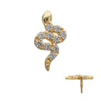 Invictus | 14k gold | Pavé Snake | CZ
