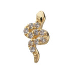 Invictus | 14k gold | Pavé Snake | CZ