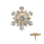 Invictus | 14k gold | Radiant Flare Cluster | CZ