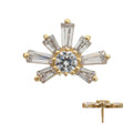 Invictus | 14k gold | Sunray Cluster | CZ