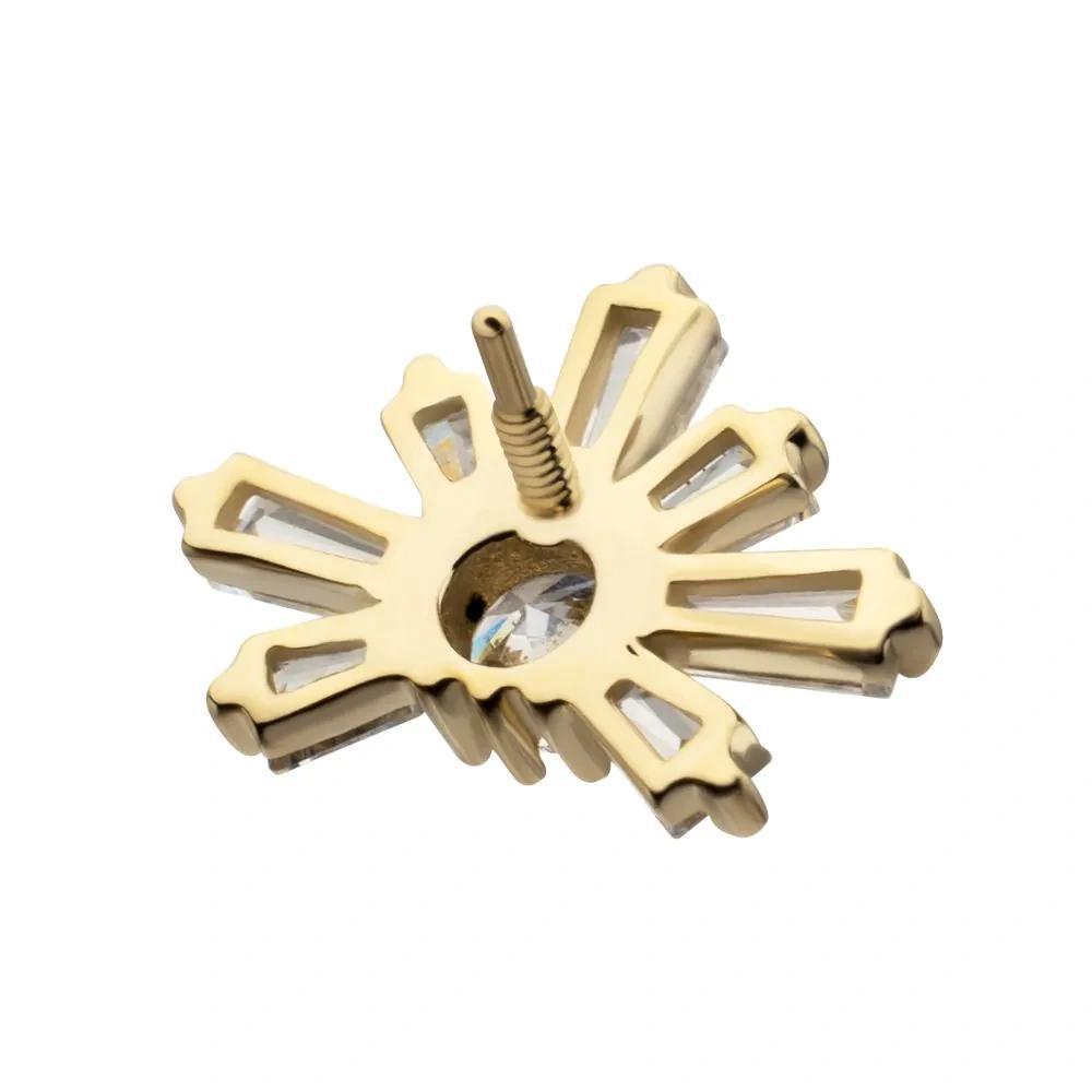 Invictus | 14k gold | Sunray Cluster | CZ