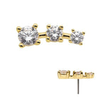 Invictus | 14k gold | 3 Prong Cluster | CZ
