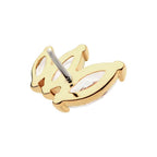 Invictus | 14k gold | 3-cluster Descending Marquise | CZ