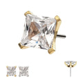 Invictus | 14k gold | 4 Prong Set Princess Cut | CZ