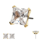 Invictus | 14k gold | 4 Prong Set Princess Cut | CZ