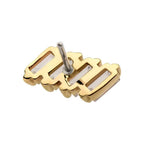 Invictus | 14k gold | 4-cluster Baguette | CZ