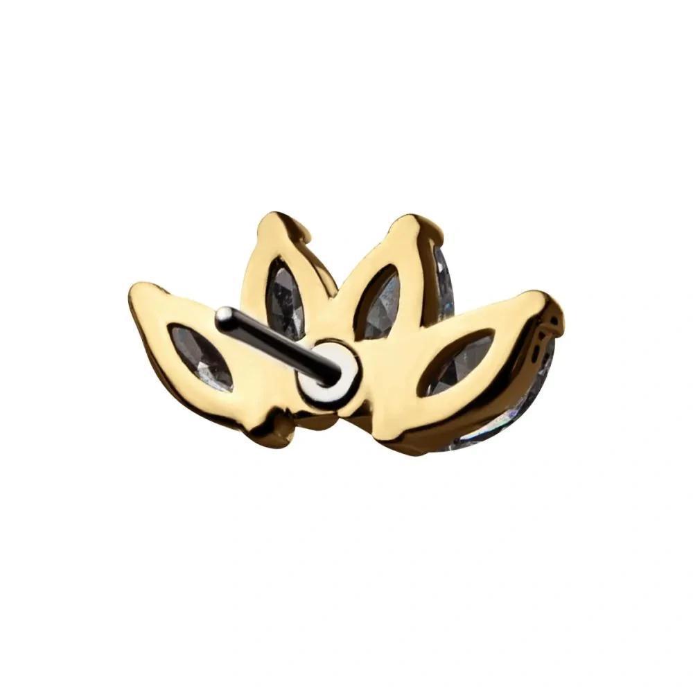 Invictus | 14k gold | 4-Cluster Marquise | CZ