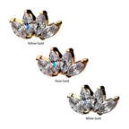 Invictus | 14k gold | 4-Cluster Marquise | CZ