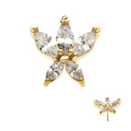 Invictus | 14k gold | 5 Marquise Flower | CZ