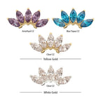 Invictus | 14k gold | 5-Cluster Marquise Fan | CZ