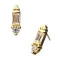 Invictus | 14k gold | 8mm Dual Gem | CZ