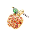 Invictus | 14k gold | Apple | CZ