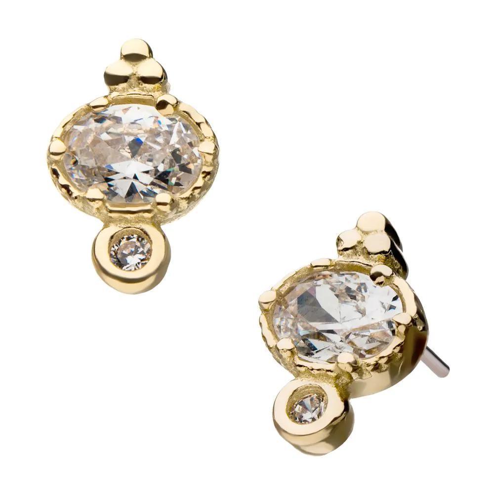 Invictus | 14k gold | Artisan | CZ