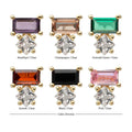 Invictus | 14k gold | Baguette & Square Prong Set Multi-Gem Top