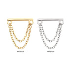 Invictus | 14k gold | Bar With 2 Chains