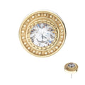 Invictus | 14k gold | Beaded Bezel Set | CZ