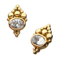 Invictus | 14k gold | Beaded Cluster Bezel Set | CZ