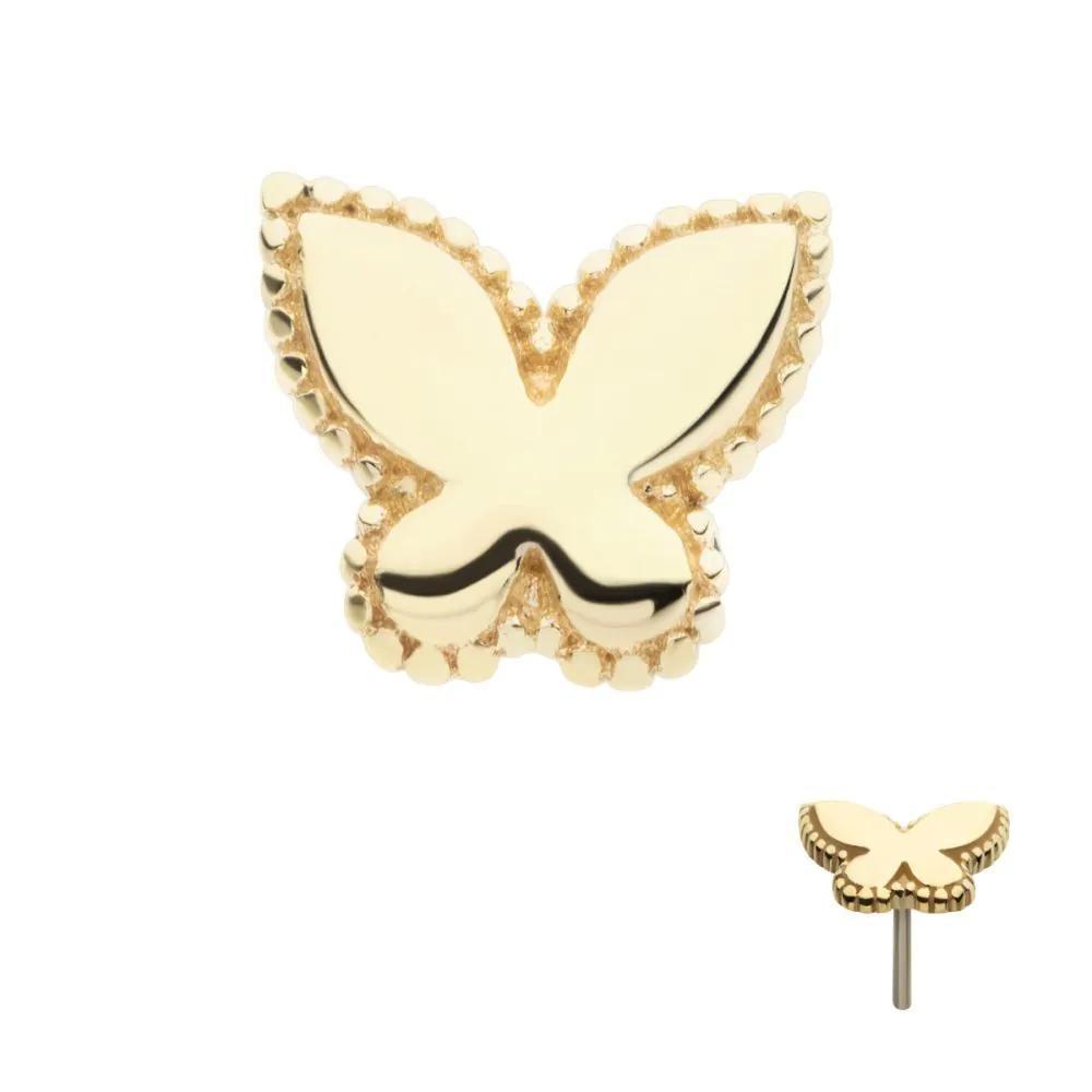 Invictus | 14k gold | Beaded Edge Butterfly