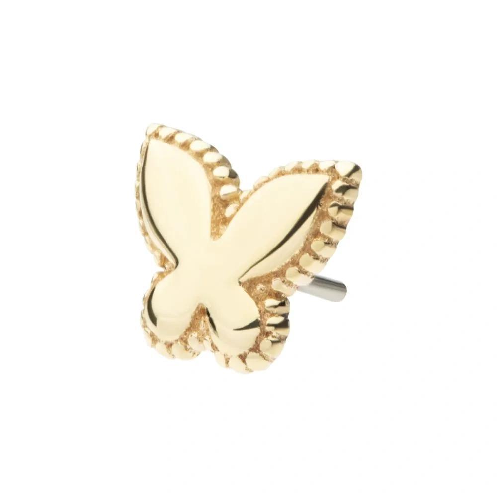 Invictus | 14k gold | Beaded Edge Butterfly