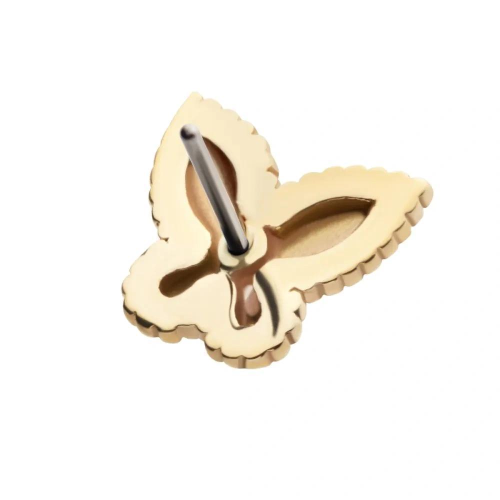 Invictus | 14k gold | Beaded Edge Butterfly
