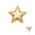 Invictus | 14k gold | Beaded Edge Star