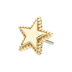 Invictus | 14k gold | Beaded Edge Star