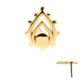 Invictus | 14k gold | Beaded Teardrop
