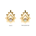 Invictus | 14k gold | Beaded Teardrop | CZ/Opal