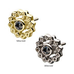 Invictus | 14k gold | Bezel Flower | CZ