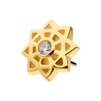 Invictus | 14k gold | Bezel Set Mandala | CZ/Opal