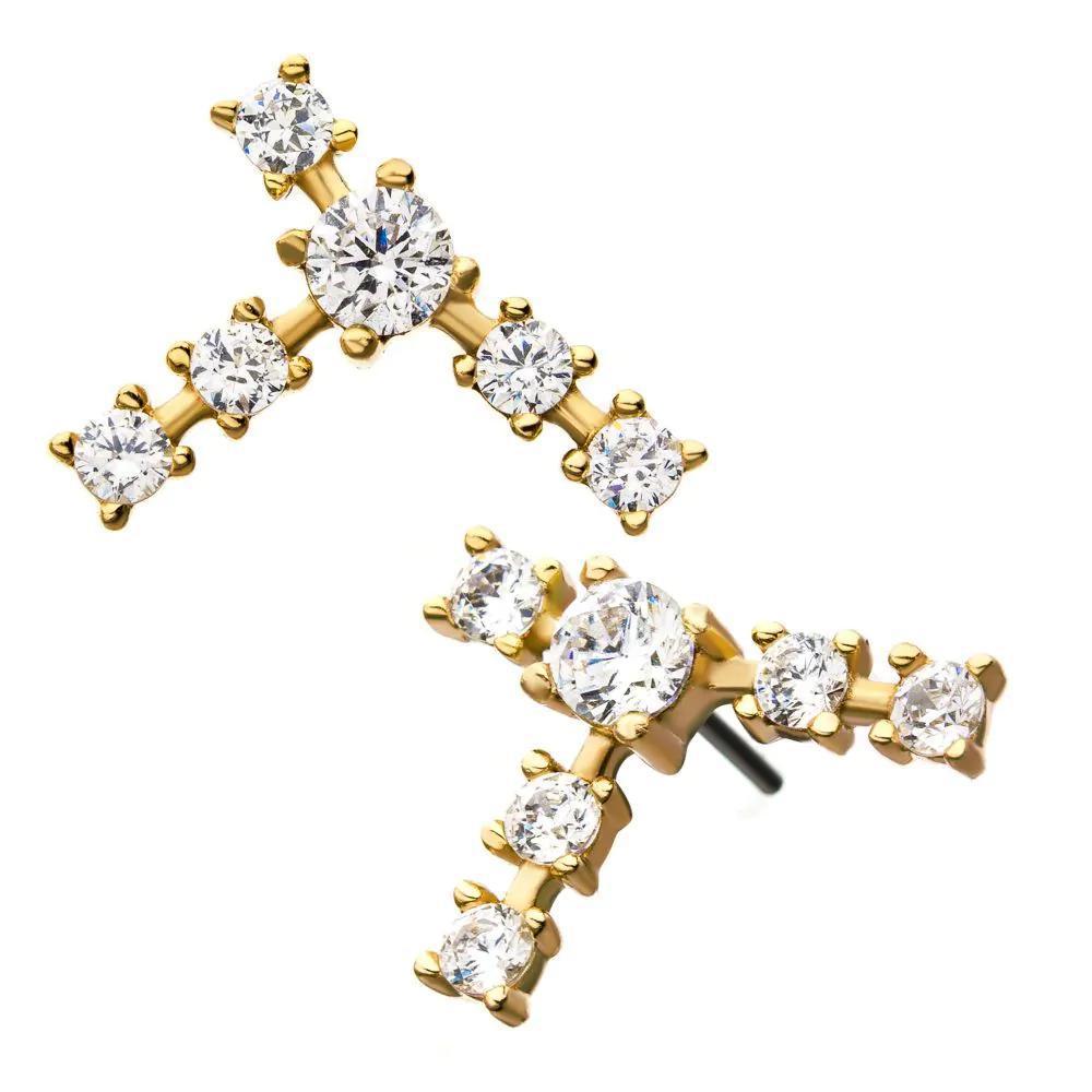 Invictus | 14k gold | Capricorn Constellation | CZ