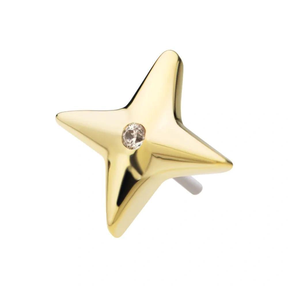 Invictus | 14k gold | Celestial Star | CZ
