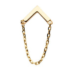 Invictus | 14k gold | Chevron with Chain
