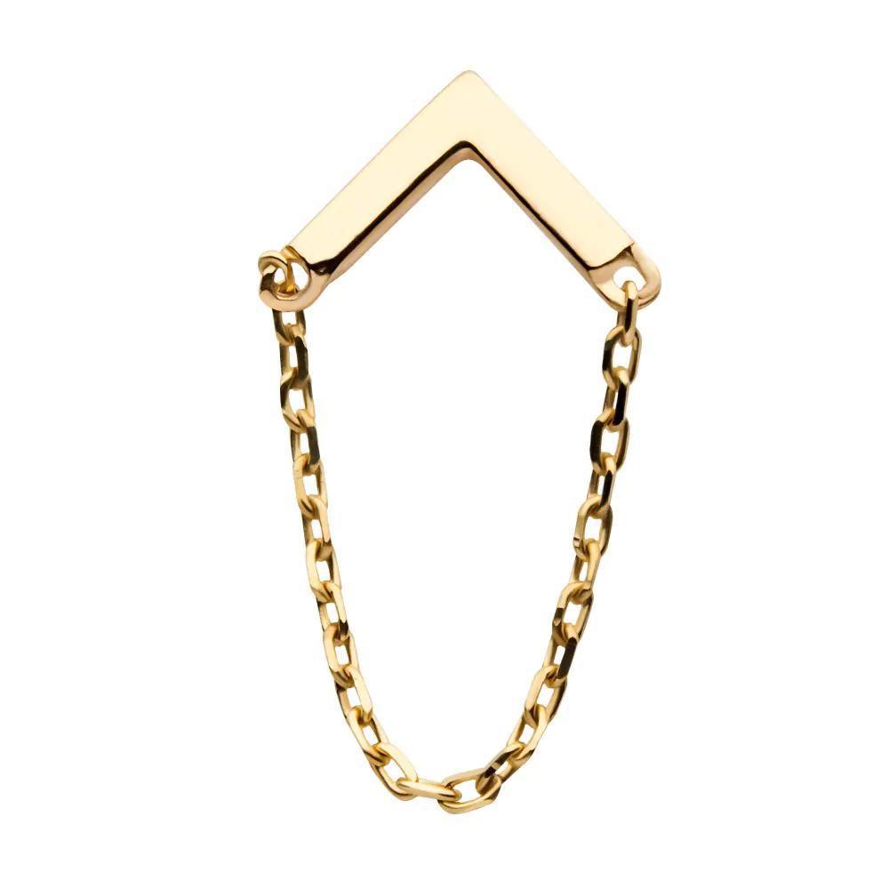 Invictus | 14k gold | Chevron with Chain